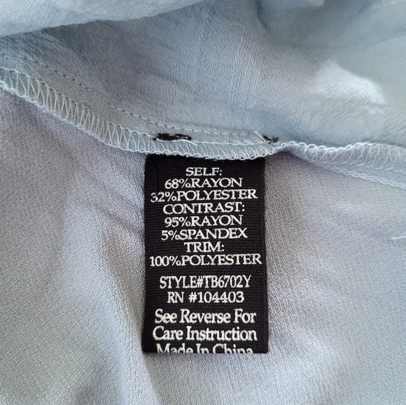 ✨️HP✨️ Fifty Street Powder Blue💙 Sleeveless Blouse - NWT - Picture 8 of 11